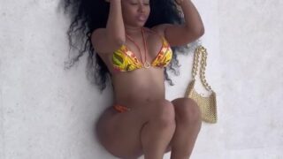 Yung Miami nude shows off her sexy body at the pool!!!